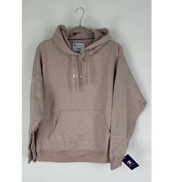 Champion Womens Powerblend Hoodie Size XL Evening Blush Pink New Pullover - Picture 3 of 9